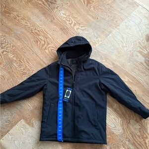 Weatherproof Men's Black Hooded Winter Jacket